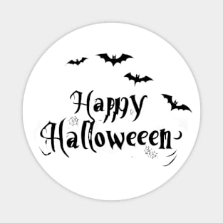 Happy Halloween typography poster with handwritten calligraphy text illustration Magnet